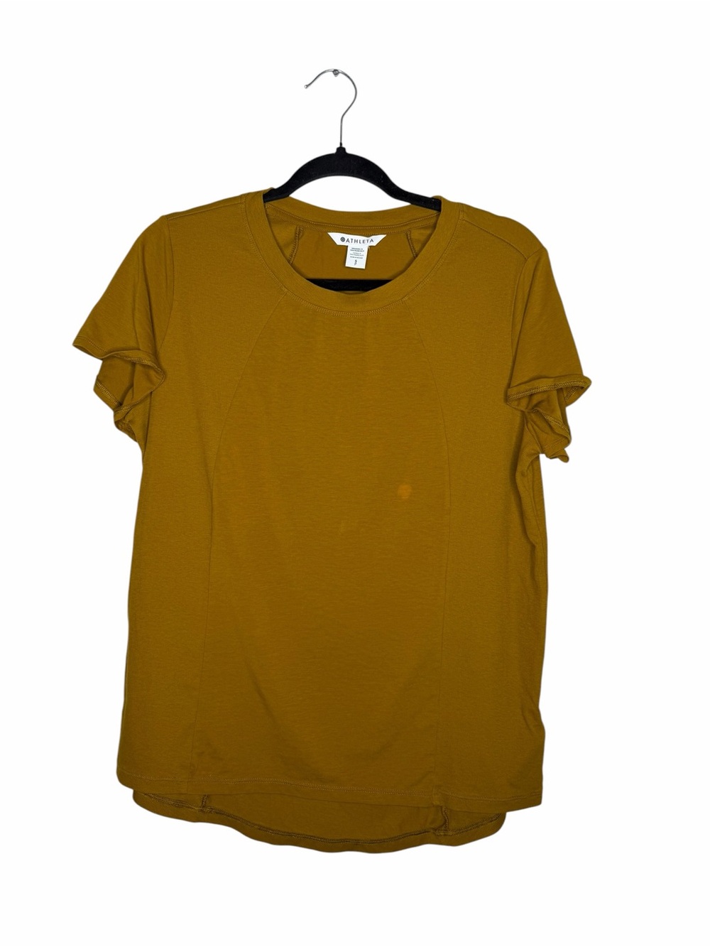 ATHLETA / Skyway Flutter Sleeve short sleeve tee mustard golden yellow / S